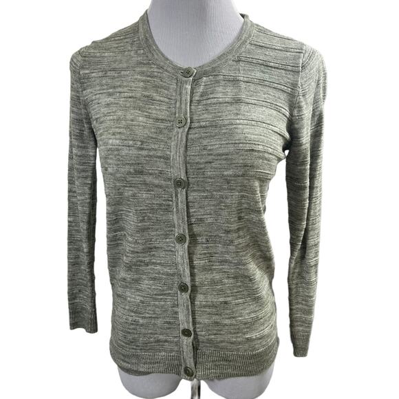 Merona Women's Heather Green Cardigan SIZE Medium - Picture 1 of 6